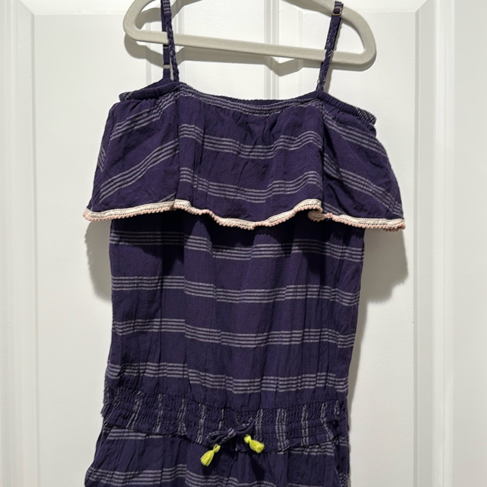 Beach Warrior by Scotch R’Belle - Striped Purple Jumpsuit - Size 12